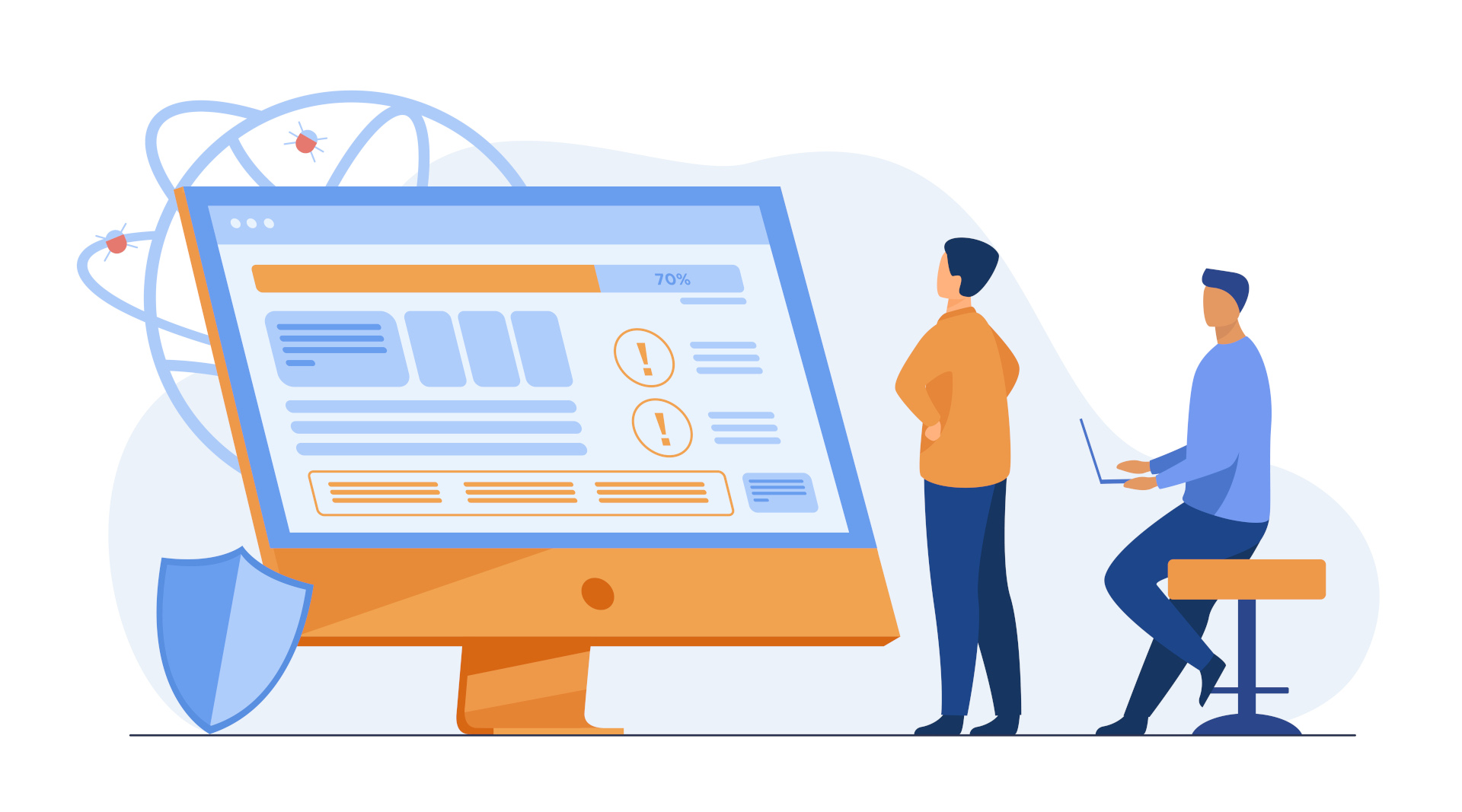 Developers testing software
